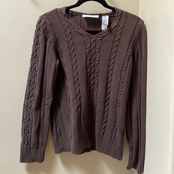 Liz Claiborne brown sweater - Picture 1 of 4